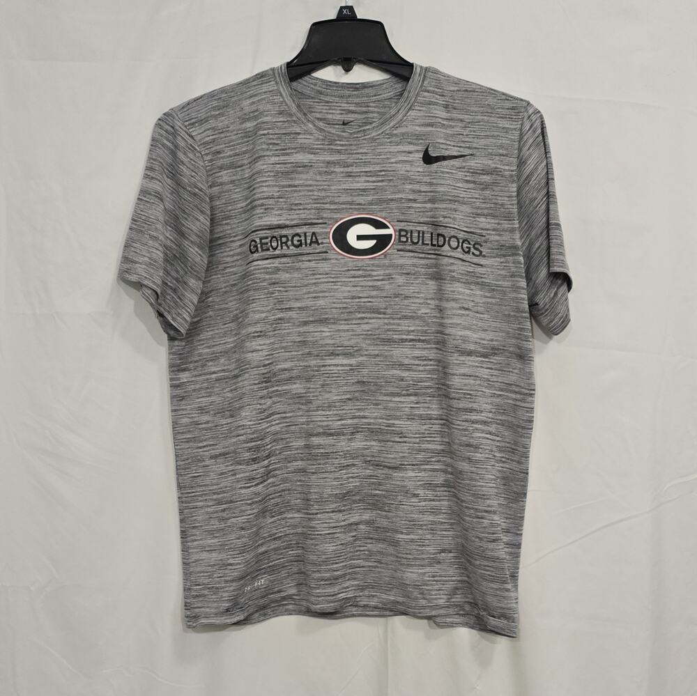 Nike Dri-FIT Georgia Bulldogs Mens XL Gray Short Sleeve T-Shirt
